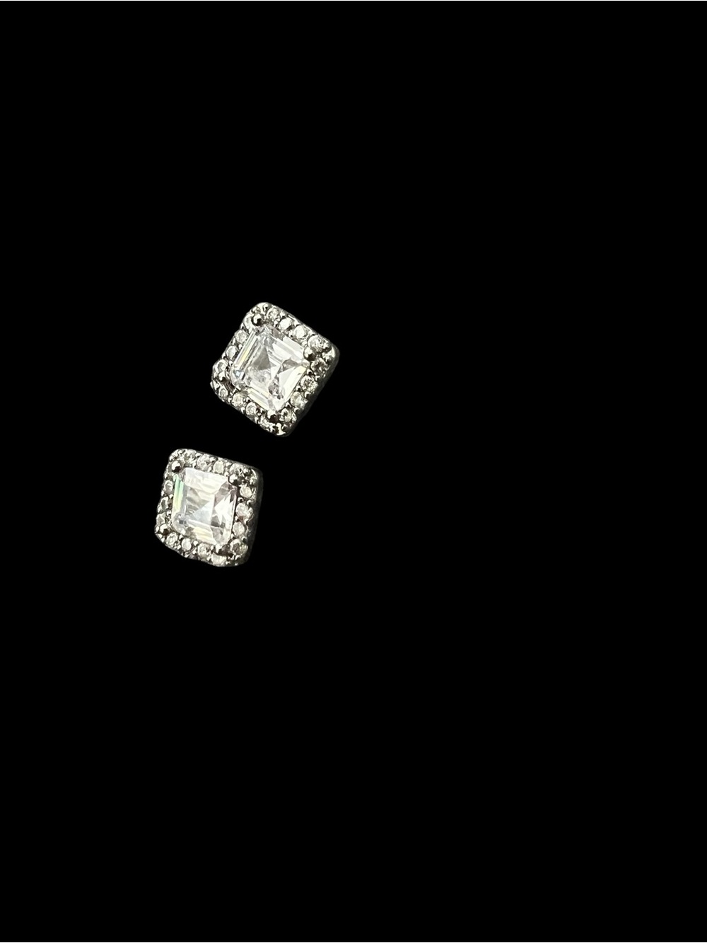 Crystal Stud Earrings - Picture 2 of 6